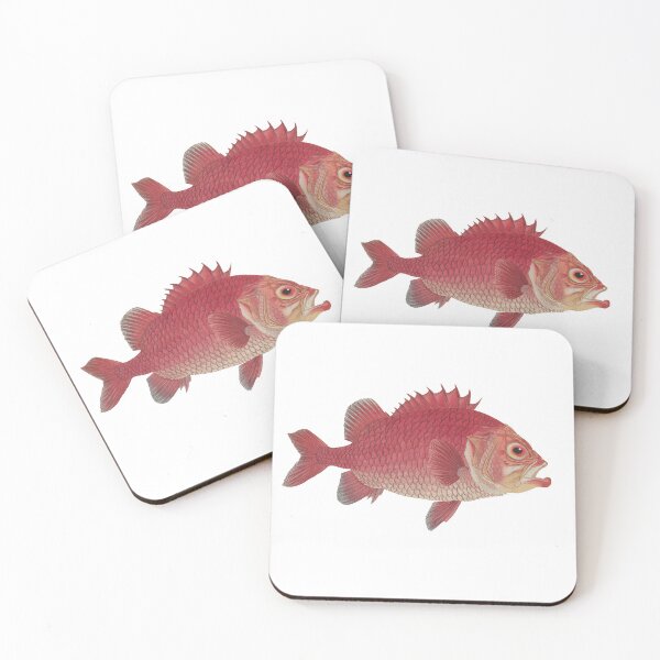 Item preview, Scaly red fish designed and sold by Lacebark.