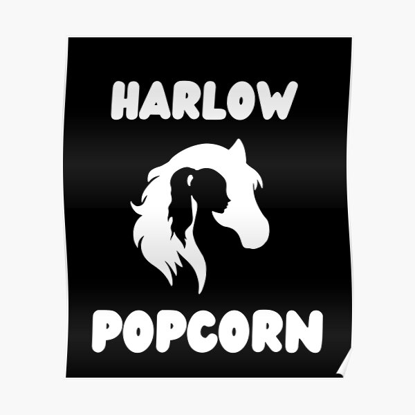 "Harlow And Popcorn " Poster for Sale by Wingedesigns | Redbubble
