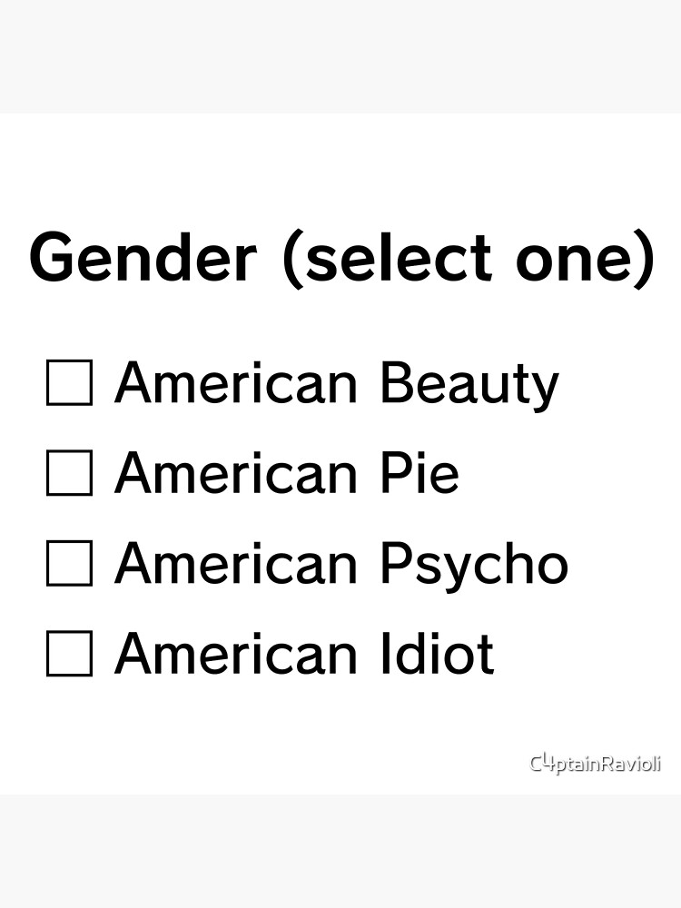 "the four genders" Poster for Sale by C4ptainRavioli Redbubble