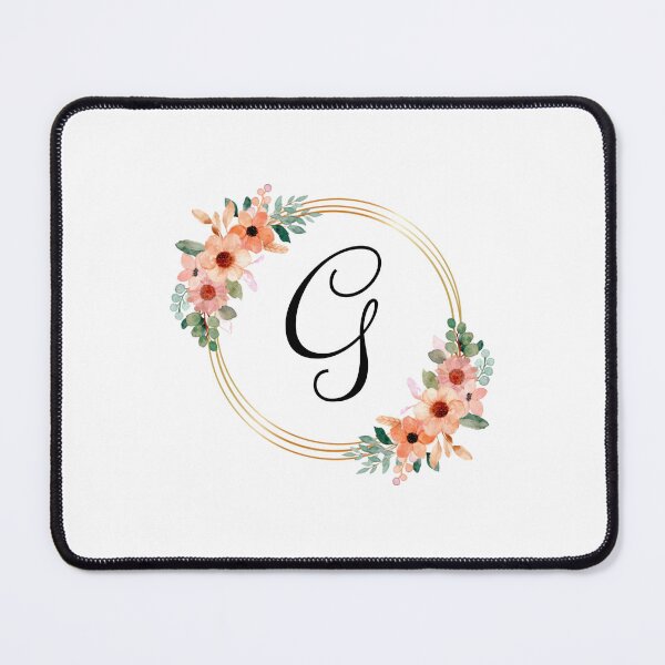 Item preview, Monogram Letter G | Coral Floral Design designed and sold by JustSeasons.