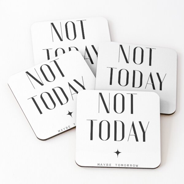 Item preview, not today, maybe tomorrow sticker designed and sold by Rub14ekArts.