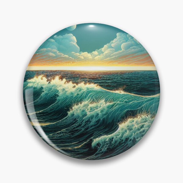 Item preview, Waved Sea Sunset designed and sold by Bratak.