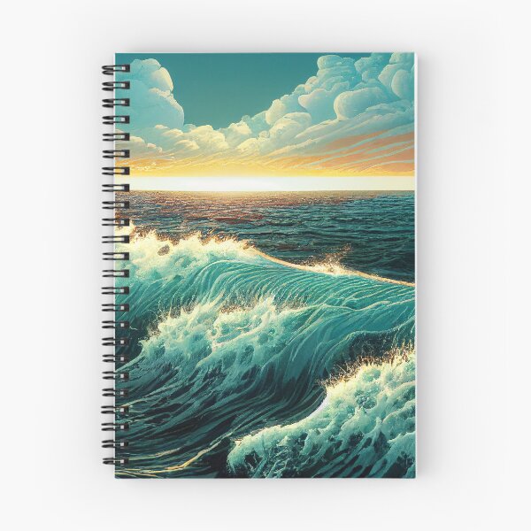 Item preview, Waved Sea Sunset designed and sold by Bratak.