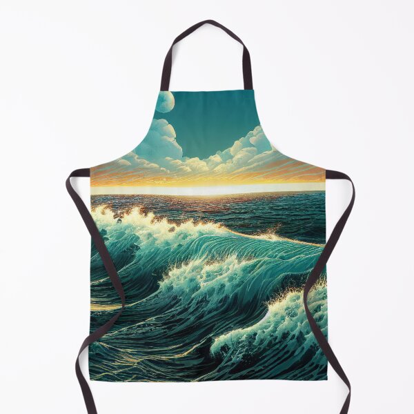 Item preview, Waved Sea Sunset designed and sold by Bratak.