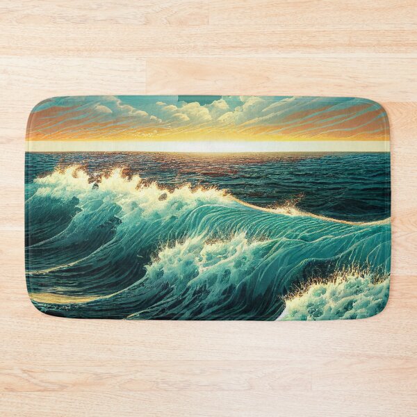 Item preview, Waved Sea Sunset designed and sold by Bratak.