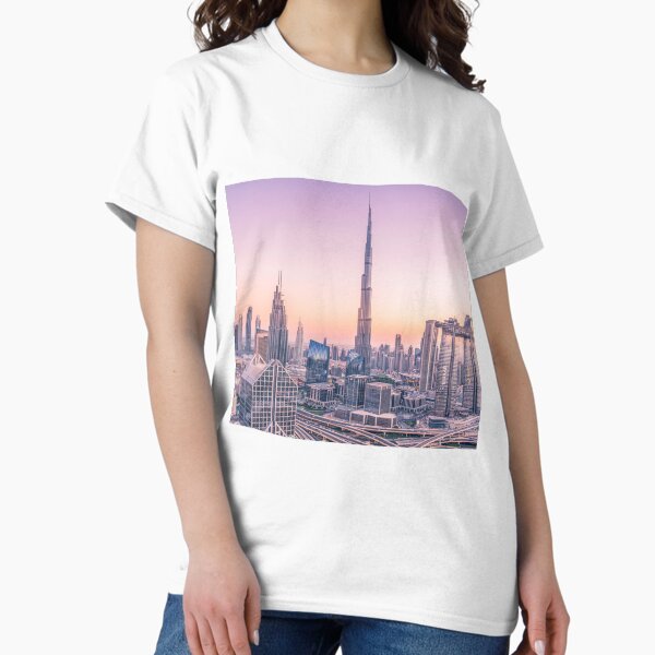Item preview, Dubai, United Arab Emirates, City Skyline, Purple Sunset designed and sold by newburyboutique.