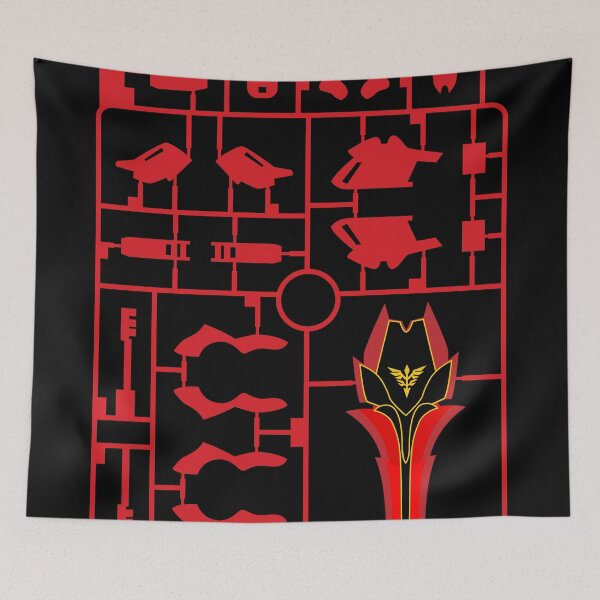 Item preview, Sinanju Sieg Zeon Gundam Red Gunpla Mecha Runner designed and sold by graphicsbuddy.
