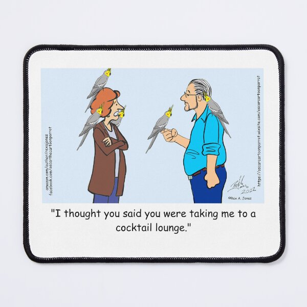 Item preview, The Cockatiel Lounge Misunderstanding designed and sold by Laughing Parrot Studio.