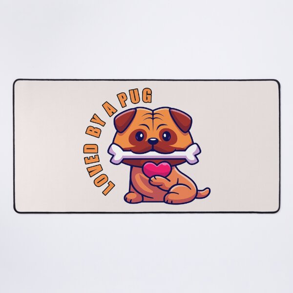 Item preview, Loved By A Pug | Pug Treat | Cute Dog Sitting designed and sold by Pugstuff.