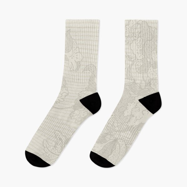 Item preview, flora stripes cream designed and sold by Zohreh Designs.