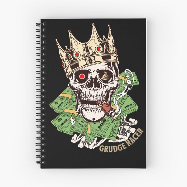 Item preview, King Grudge Racer Skull Driver Racing Drag Racing Gamble Street Race Bet Money Motorsports Race Track designed and sold by CarantinedChaos.