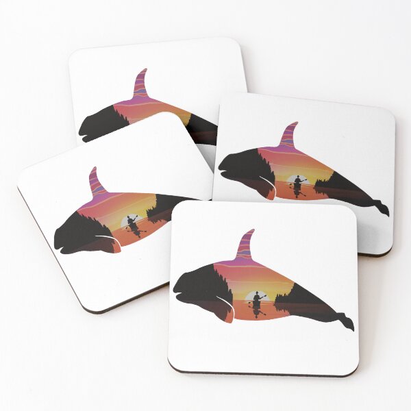 Item preview, Orca Sunrise Kayaker designed and sold by damonasplace.