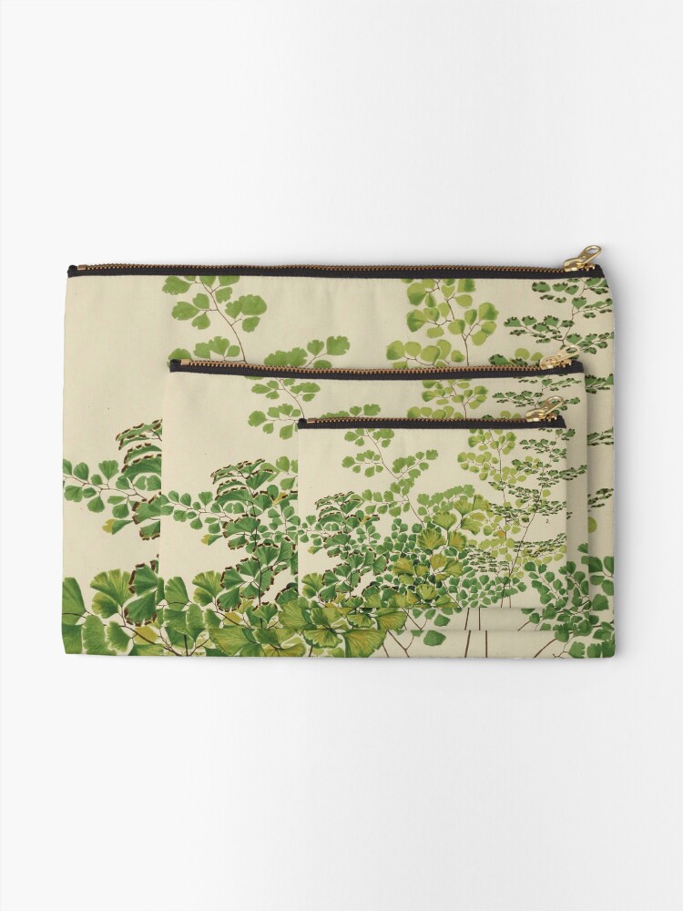 Alternate view of Maidenhair Ferns Zipper Pouch