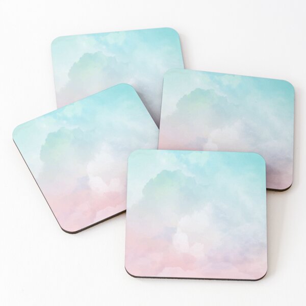 Item preview, Hand painted watercolor pastel tie and dye sky pattern designed and sold by Ay-mane.