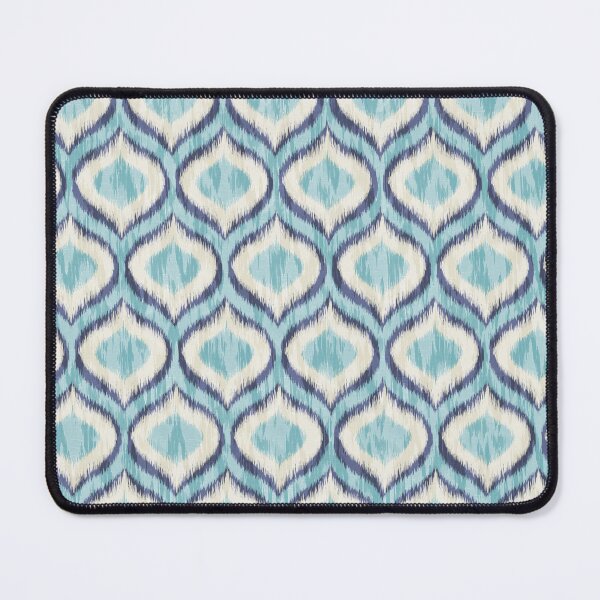 Item preview, Ogee Ikat Capri Blue designed and sold by Zohreh Designs.