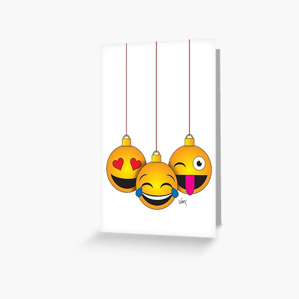 Emoji Christmas Greeting Card