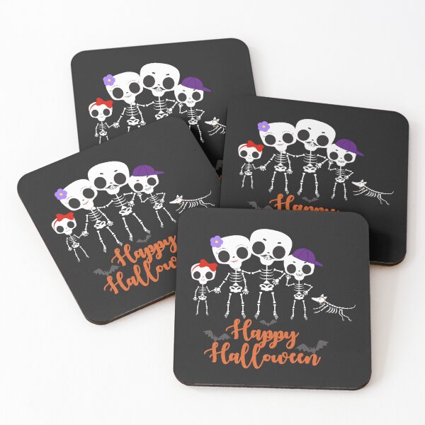 Item preview, Spooky skeleton and dog family. Happy Halloween designed and sold by Doggymadness.