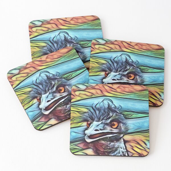 Item preview, Emu Smile In Glow designed and sold by Fearless-Fox.