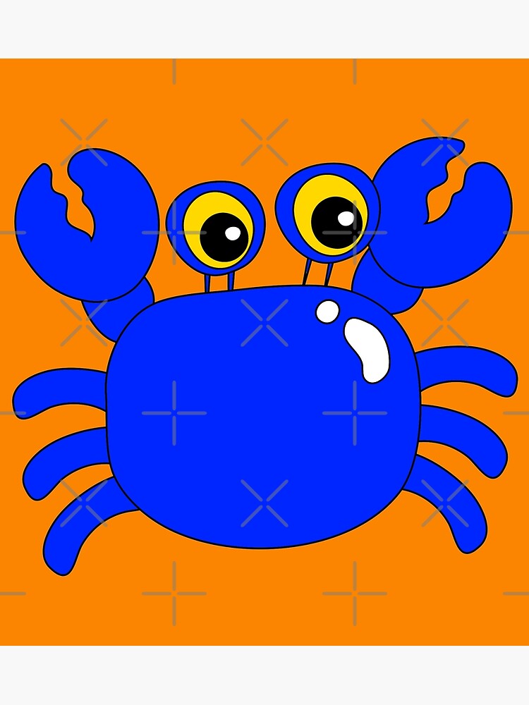 Disover Blue Crab Premium Matte Vertical Poster