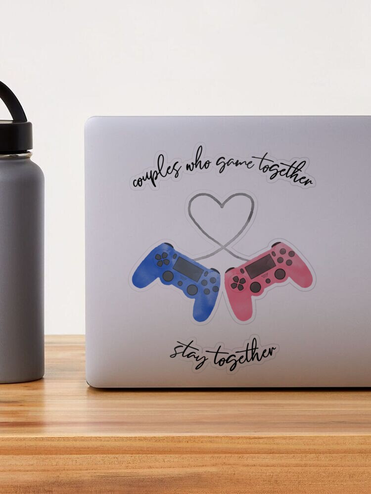 Couples Who Game Together Stay Together Sticker for Sale by lunanova