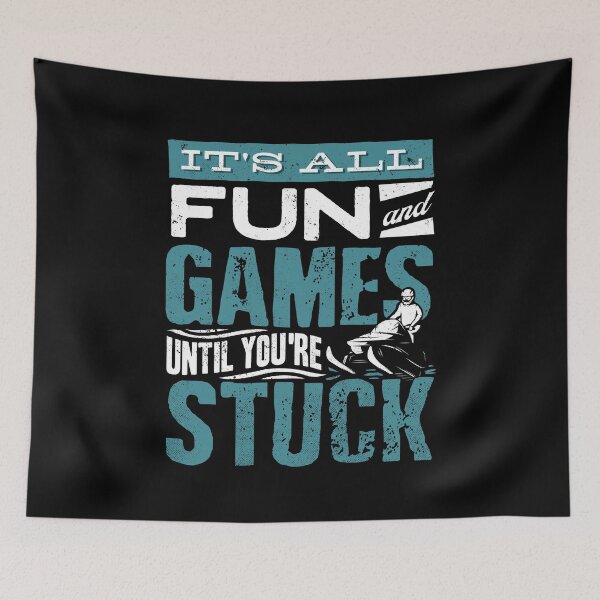Item preview, Snowmobile Riding Snowmobiling Its All Fun And Games Funny designed and sold by ShopTheStyle.
