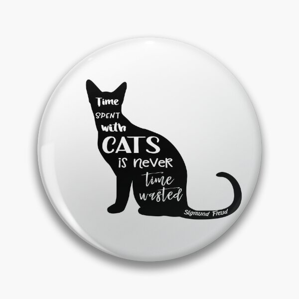 Item preview, Time spent with cats is never time waster - Sigmund Freud designed and sold by doodle189.