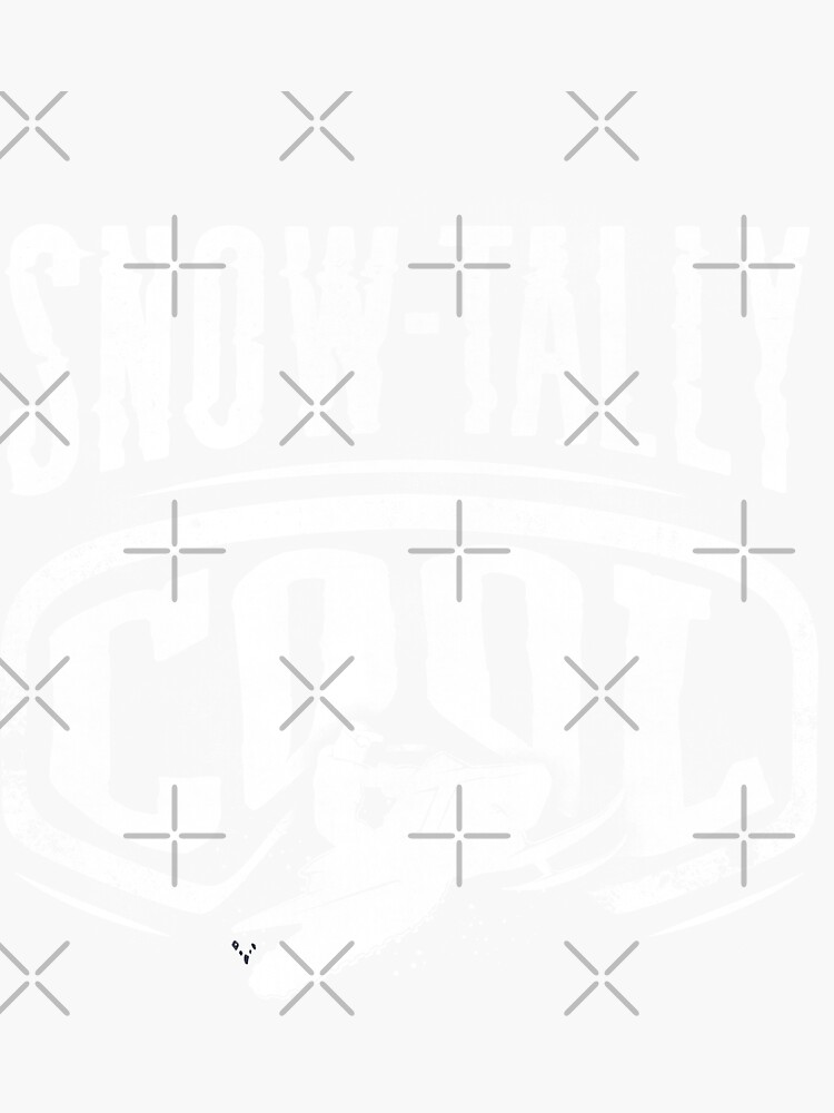 "Snowmobile Riding Snowmobiling Snowtally Cool Pun" Sticker for Sale by