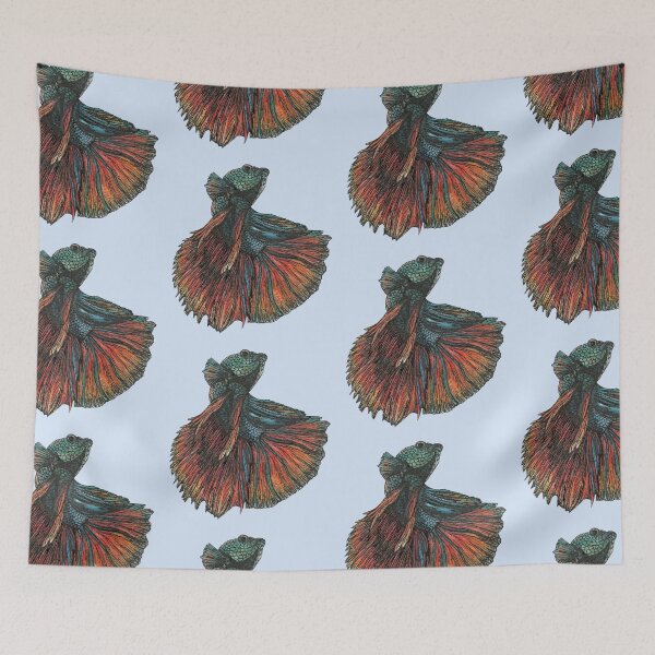 Item preview, Siamese Fighting Fish designed and sold by SerenSketches.