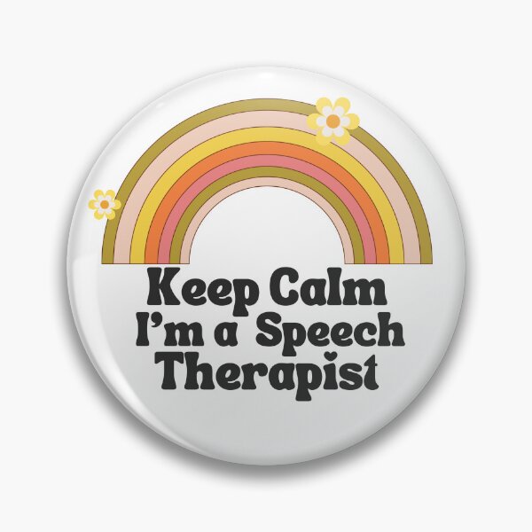 Item preview, Mantenga la calma Soy un terapeuta del habla designed and sold by Oreo2020 Creations.