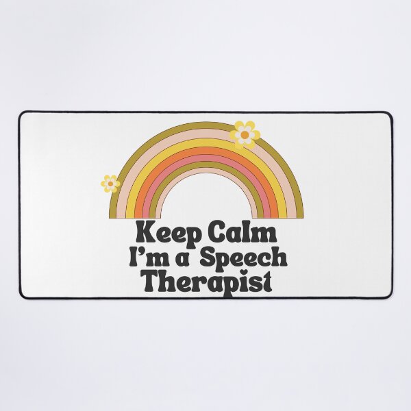 Item preview, Mantenga la calma Soy un terapeuta del habla designed and sold by Oreo2020 Creations.