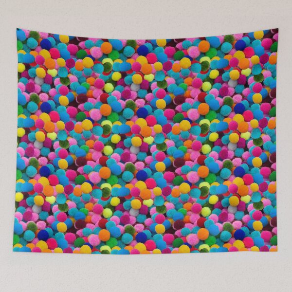 Item preview, Fun Colorful Pompom & Happy Design - Great for Birthdays, Baby Shower, Clowns, & Crafters designed and sold by jamie Omahen.
