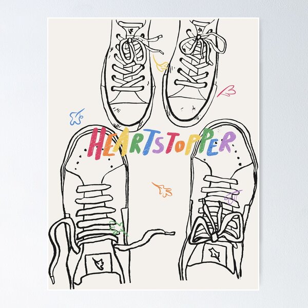 heartstopper, nick and charlie shoes Poster