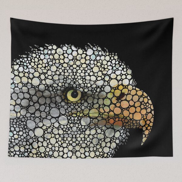 Item preview, Stone Rock'd Bald Eagle Mosaic Bird Art designed and sold by Sharon Cummings Art.