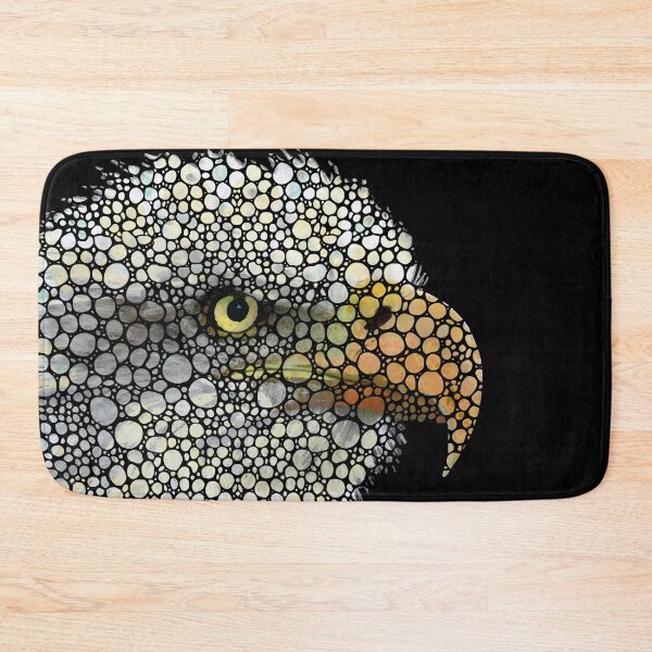 Item preview, Stone Rock'd Bald Eagle Mosaic Bird Art designed and sold by Sharon Cummings Art.