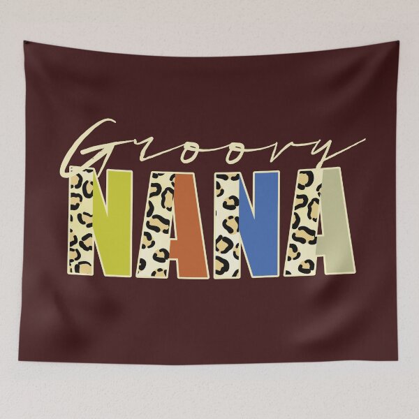 Item preview, Groovy Nana Leopard Print Text Retro Family Quote designed and sold by CRHPOD20.