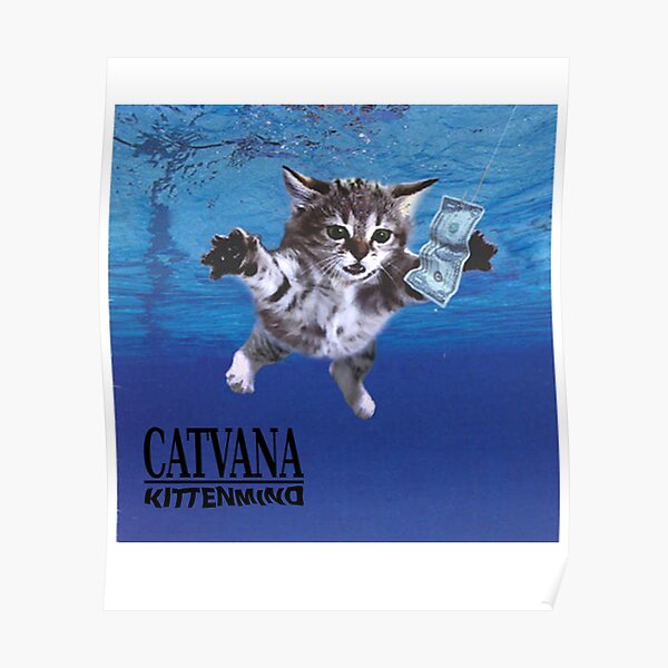 Catvana in nirvana kittenmind Poster
