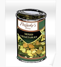 Pozinsky's Vegetables (Mixed) Poster