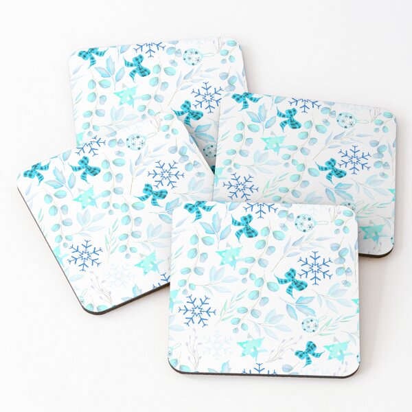 Item preview, Christmas Winter Decorations, Christmas balls, Bows, Snow Flakes pattern - BsB5 designed and sold by Art-by-Geoff.