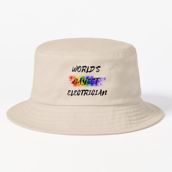 Vista previa del artículo con la obra «Salpicadura de color del arco iris del electricista más gay del mundo para electricistas gay orgullosos en rosa», diseñado y vendido por LuckyKermit.