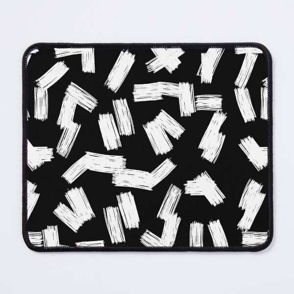 Item preview, Black and White Brush Strokes Pattern  designed and sold by OneThreeSix.