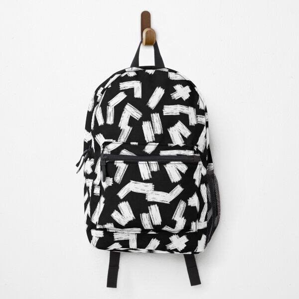 Item preview, Black and White Brush Strokes Pattern designed and sold by OneThreeSix.