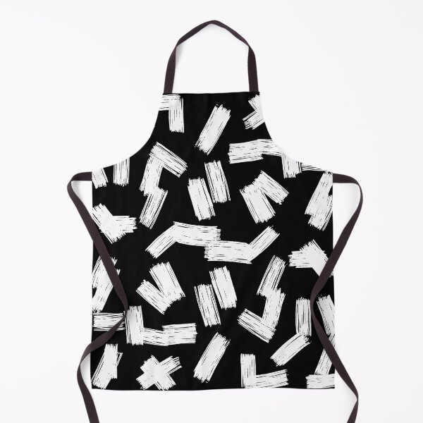 Item preview, Black and White Brush Strokes Pattern  designed and sold by OneThreeSix.