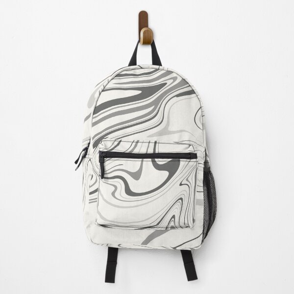 Item preview, Black gray cream modern marble liquid pattern designed and sold by MarzStudio.