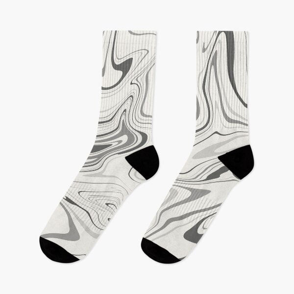Item preview, Black gray cream modern marble liquid pattern designed and sold by MarzStudio.
