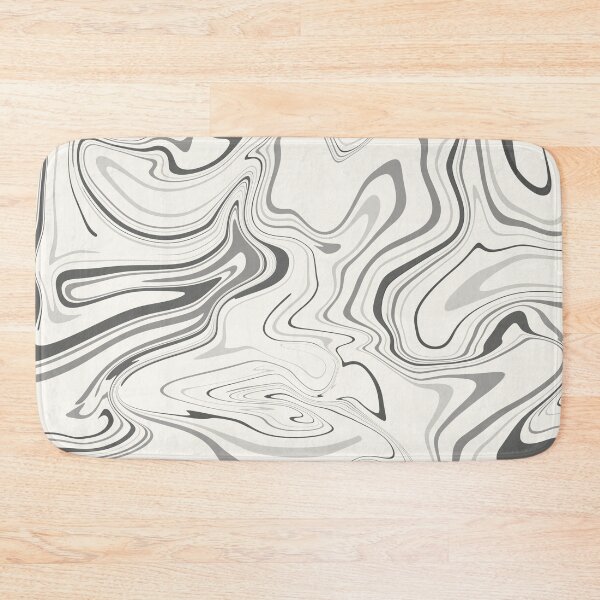 Item preview, Black gray cream modern marble liquid pattern designed and sold by MarzStudio.