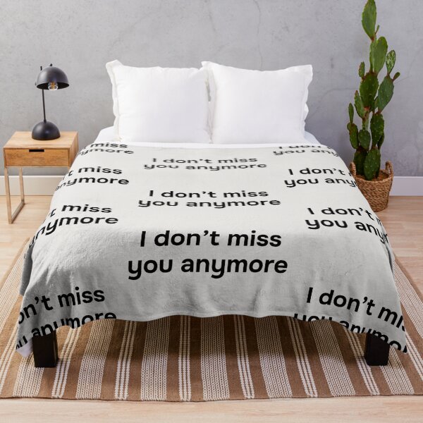 Item preview, I don’t miss you anymore. Simple black lettering. designed and sold by helga-wigandt.