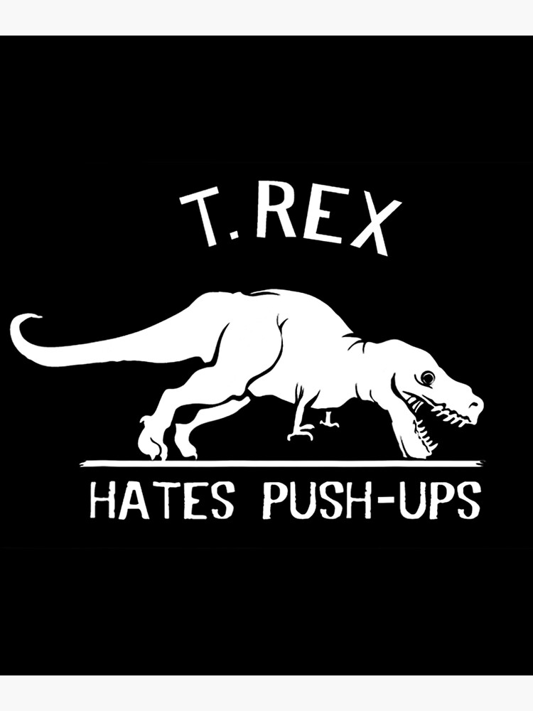 T-Rex Hates Push-ups' Men's Premium Tank Top