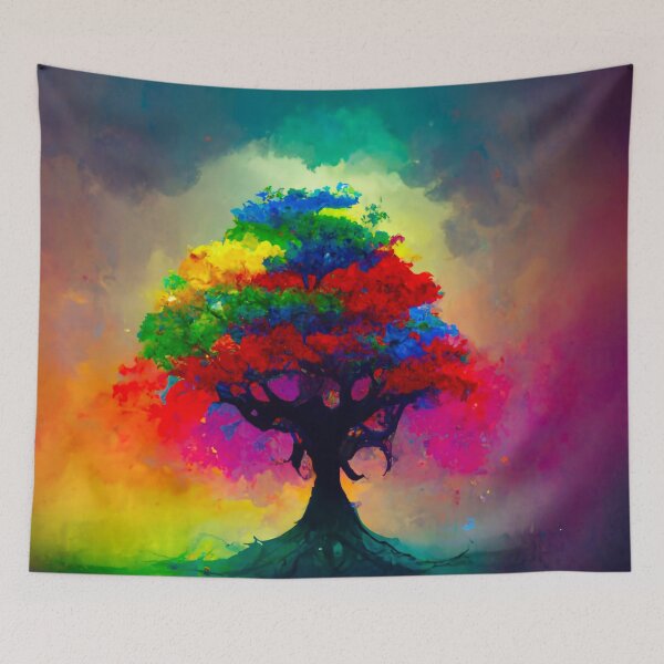 Item preview,  Rainbow  Tree -Colorful Tree- Watercolor Tree designed and sold by TeeARTHY.