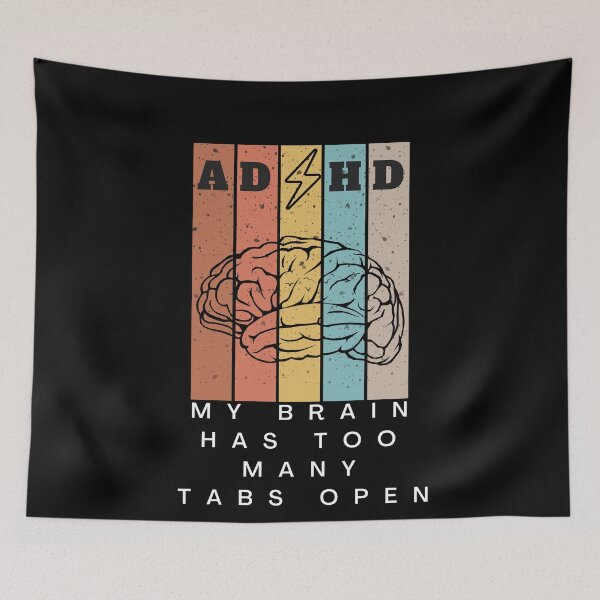 Item preview, My brain has too many tabs open designed and sold by BuraxisQuotes.