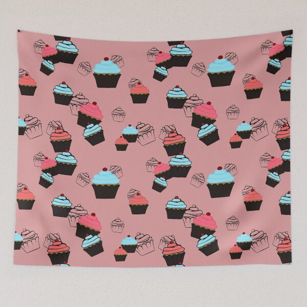 Item preview, mini - little cupcakes seamless pattern designed and sold by DesignsByMadiha.
